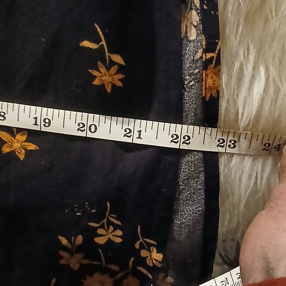 Black Mini Dress with Mustard Floral Print - Picture 8 of 12